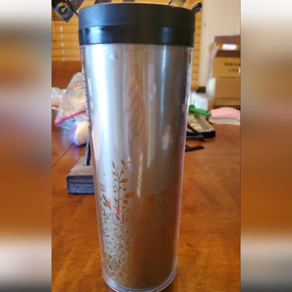Starbucks Travel Gold/Gold Foil 16oz Tumbler